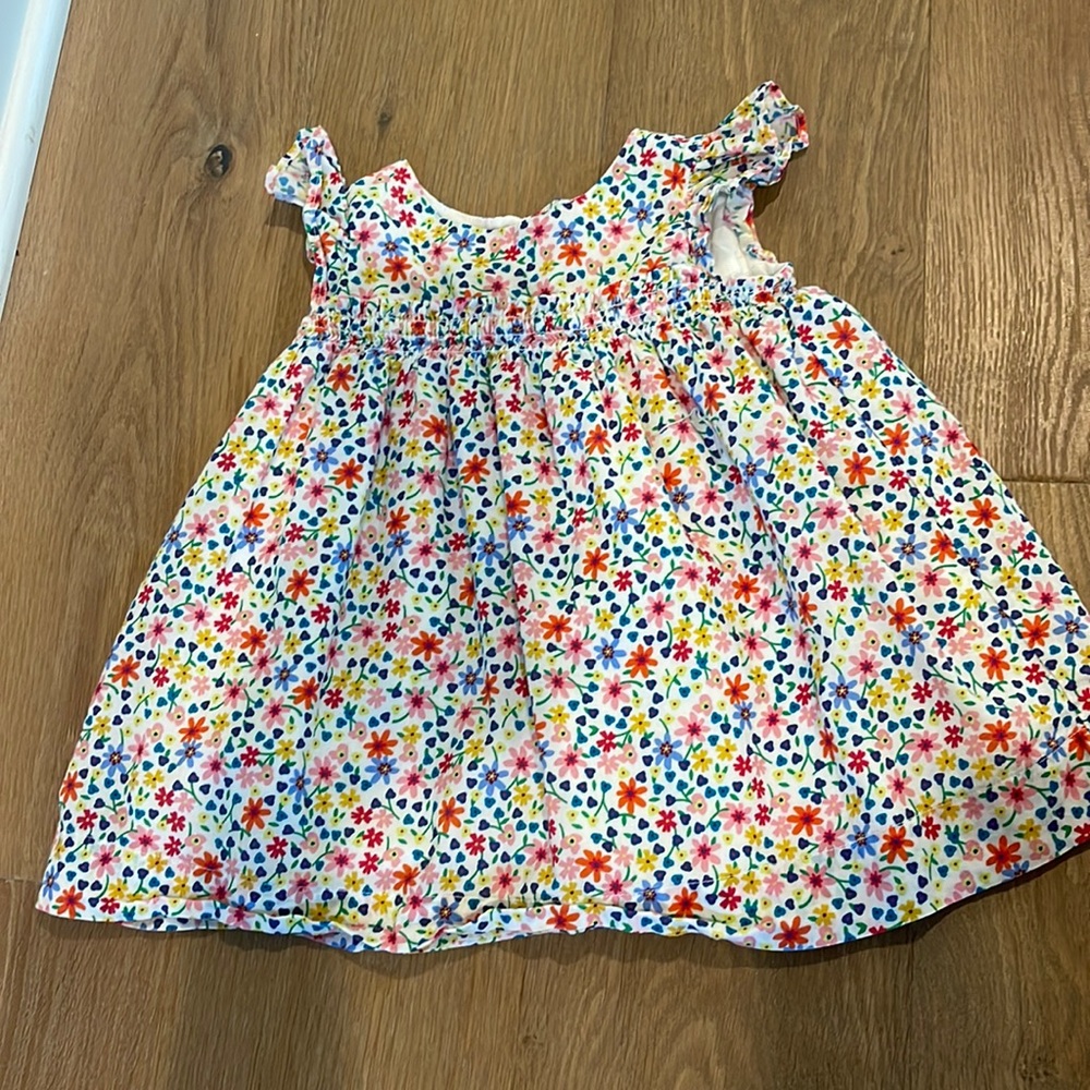 Baby Gap Floral Flutter Sleeve Sun Dress 6-12 months